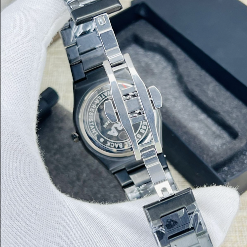 Stainless Steel - Black Arabic Aura Watch