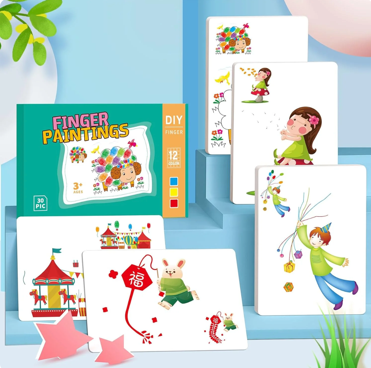 Creative Finger Paint Set™