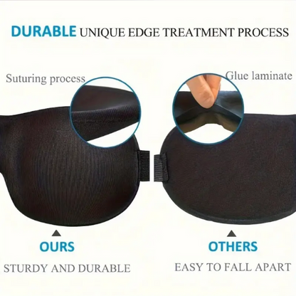 3D Contoured Sleep Mask, 100% Light Blocking Eye Mask