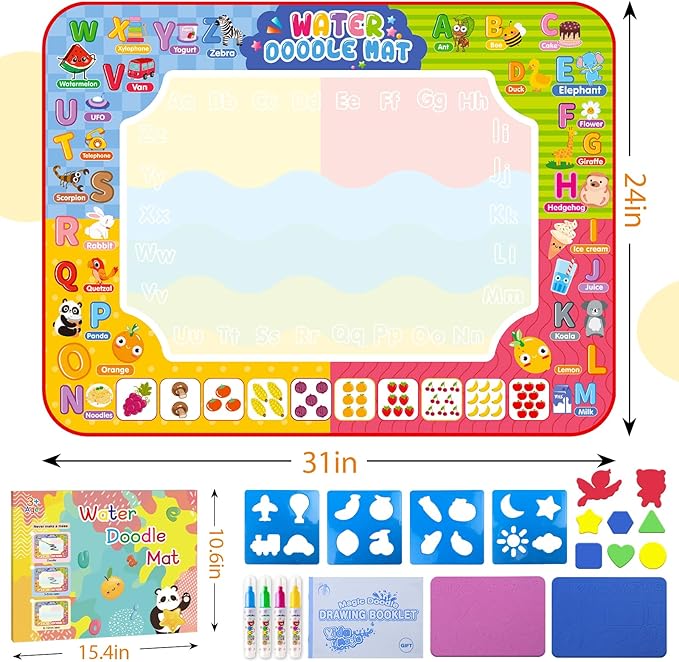 Reuseable Magic Water Doodle Mat Mess-Free